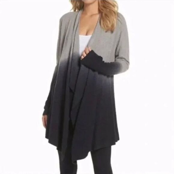 Barefoot Dreams Cozy Chic Light Waterfall Ombré Cardigan Sweater S/M - Picture 1 of 10